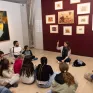 MECS Saint Nicolas à Fontevraud, visite de l'exposition Gaston Chaissac avec Cécile Dufey, médiatrice culturelle 